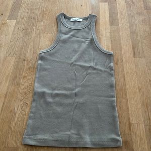 COPY - Anine Bing, Tank Top, Grey/Green, XS